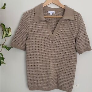 Calvin Klein Jeans Tan Knit Top